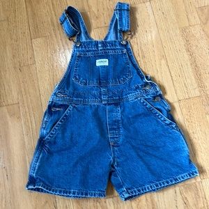 Oshkosh kids overall shorts, size 4